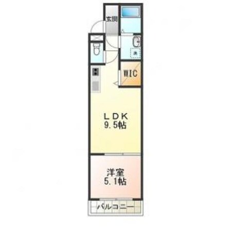 杉本町駅 徒歩3分 2階の物件間取画像